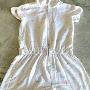 One piece rainbow swimsuit cover up